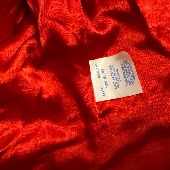Danier Red Leather Jacket - Picture 8 of 8